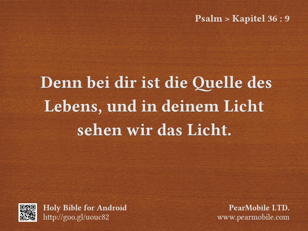 Psalm, Kapitel 36:9